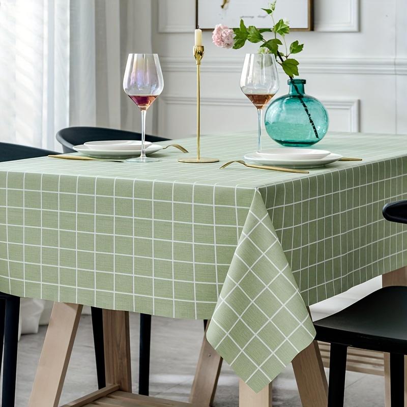 1 шт. простая скатерть в клетку, ветрозащитная, водонепроницаемая и маслянистая, для дома, гостиной, скандинавская кофейная подставка, моющаяся, анти-загрязняющая, домашний декор