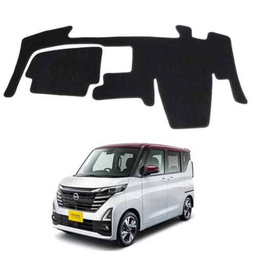 Dashboard Mat Nissan Lukes 40 Series Accessories Wear Resistant, Anti-Slip, Anti-Glare, Anti-Reflection, Anti-Deterioration (Black)