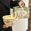 Премиальная чашка керамическая с цветком Gesang, чашка для кофе для девочек, высокая ценность, большая вместимость, чашка для воды, подарок на день рождения