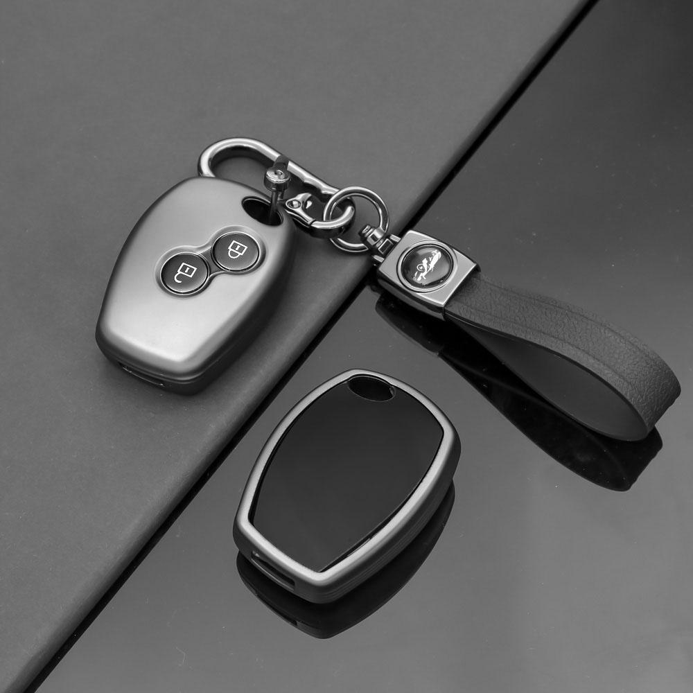 Чехол для ключей из ТПУ, брелок для Renault Megane Duster Modus Espace Laguna Logan для DACIA Sandero Fluence Clio Kango 2 3 кнопки