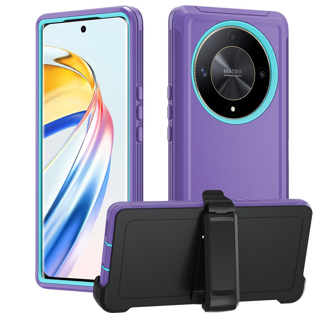 3IN1 Otter Armor Box прочный чехол для Honor Magic 7 Lite X9A/B/C X8 X7 X6 200 Lite 6 5Lite Defender Series силиконовый прочный защитный чехол с зажимом