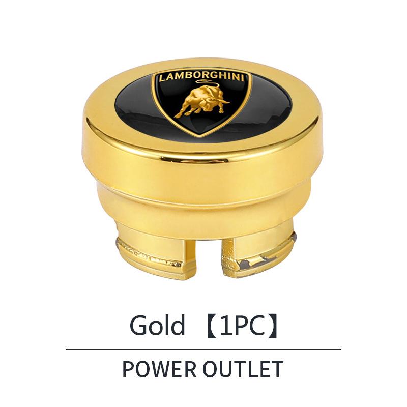 1pcs Car Cigarette Lighter Cover Button Protector Case Dust Cap For Lamborghini LP570 LP610 Urus LP700 LP770 Gallardo Aventador ZZ333