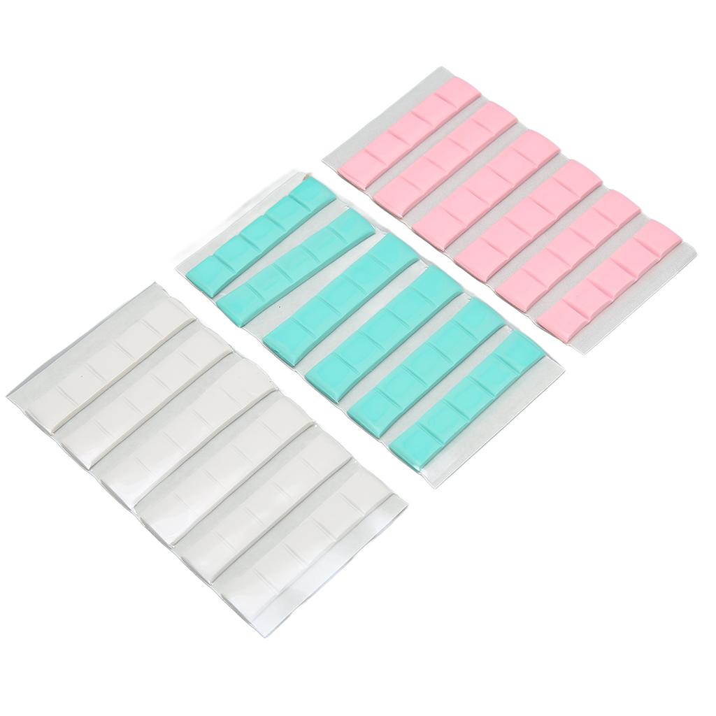 Manicure Clay Adhesive Reusable Removable Nail Art Stand Clay for False Nail Tips Display Practice 3 Colors