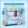 Hello Kitty Cinnamoroll Hamburger & Ice Cream Truck Building Blocks Toy