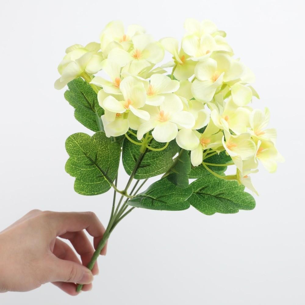 Dyed Edged Fake Flower Ball Silk Cloth Simulation Flowers Foam Flower Bouquet  Valentine's Day Gift