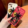 For Honor 200 90 Lite Huawei P30 P40 P50 Infinix Vivo V40 V30 Y16 Y19s Y22 Y22s Y36 Coconut Tree Design Full Lens Protect Soft Phone Case
