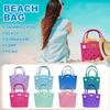Пляжная сумка, сумка для хранения, однотонная водонепроницаемая большая сумка для хранения с отверстиями из eva, уличная большая сумка, портативные дорожные сумки