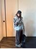 Lazy wind gray stand-up collar cotton jacket vest jacket women's autumn and winter Korean thickened warm stacked sleeveless vest vest vest vest vest