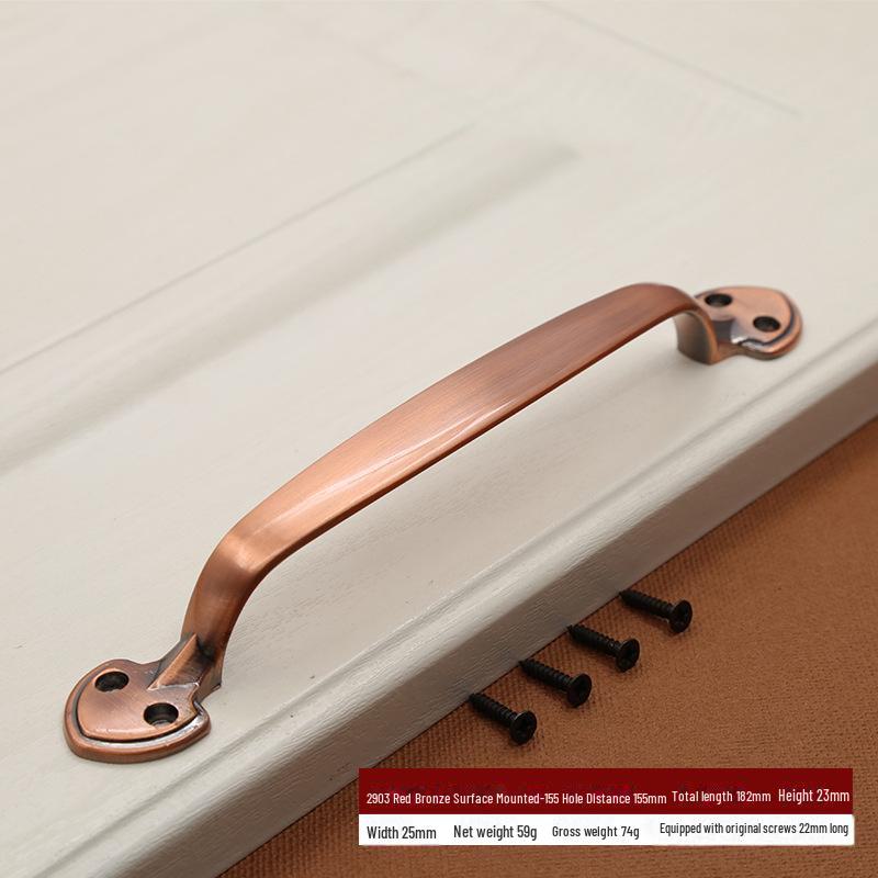 Classical European Antique Zinc Alloy Exposed Handle for Cabinet and Sliding Doors