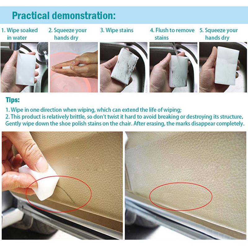 20 шт. Меламиновая губка Magic Sponge Eraser Home Cleaner Чистящие губки