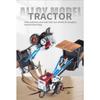 Spary 1/24 Walking Tractor Alloy Diecast Agricultural Tractor Model Sound Light Toy Retro Collection Ornaments Gift for Friends