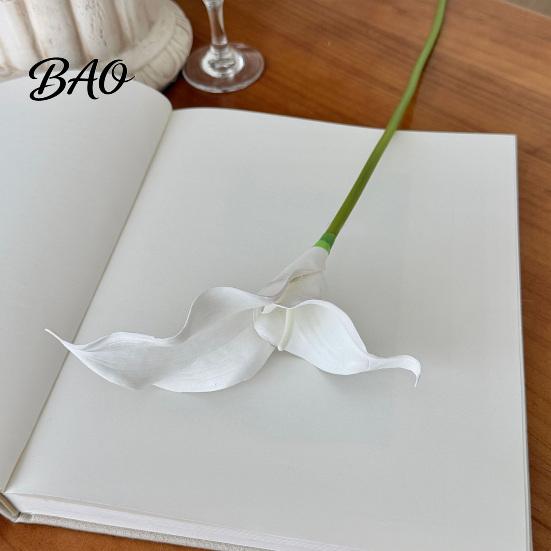 Nordic Style Artificial Flowers Calla Lily Flowers, Flexible Branches Realistic EVA Faux Flower, Retro Home Decor Soft Touch Fake Lilies for