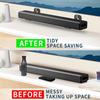 2pcs Anti-Drop Sound Bar Mounts Metal Sound Bar Shelf Audio Wall Shelf for Samsung/Sony/LG