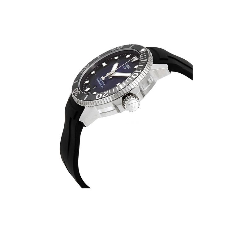 Tissot Коллекция Морская звезда Механический механизм Мужские часы Часы 43 мм Черный циферблат Корпус из нержавеющей стали T120.407.17.041.00-