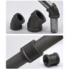 Новые черные фитинги для труб Угольник 1/2'' 3/4'' 1'' Резьбовое соединение для водопроводных труб Ковкий чугун Соединение труб