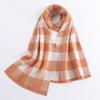 Autumn and Winter New Women's Scarf Street Fashion Versatile Sweet Student Double-sided Warm Striped Wool Scarf