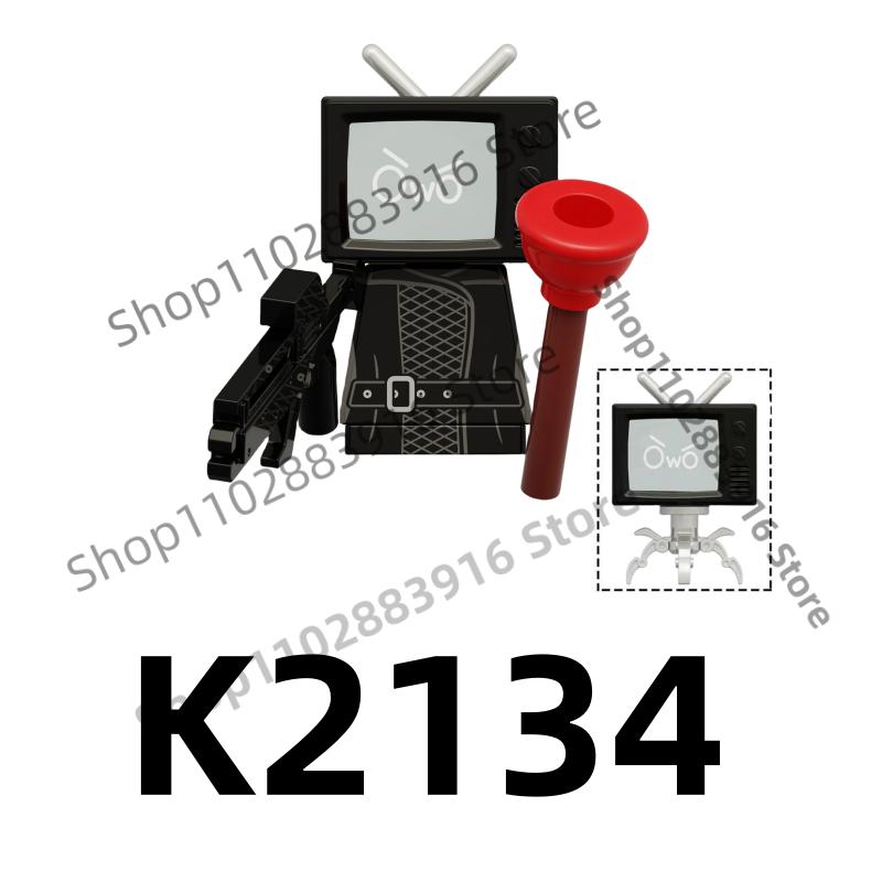 Нетоксичные строительные блоки Skibidi Toilet Man Moc Kdl818 Lg1009 Аксессуары для дома Титан ТВ-монитор Speakman Фигурки Игрушки Для подарка на день рождения