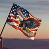 2D Flat, 2D Flat - 2D Flat - 2D Flat - 1pc, Suitable for Multi-Scene Use, Multi-Sizes Available, 1pc Flag Banner, Patriotic Handheld American Flag, Fe
