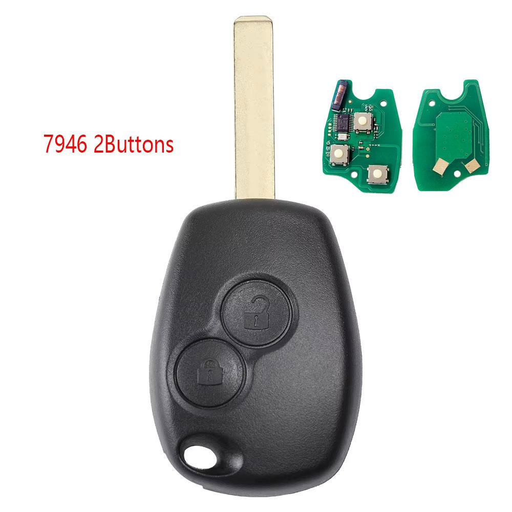 Kgreat Автомобильный Пульт-Ключ Для Renault Duster Modus Clio 3 Twingo DACIA Logan Sandero Kangoo 433MHz 7946/7947 Чип ID46