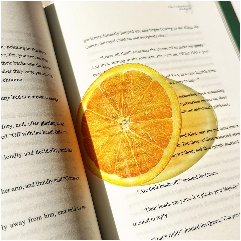 Premium Feeling Reading Mark Transparent Grape Tomato Bookmarks Simulation Bookmark  Student Gift