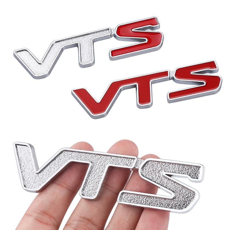 1PC Car VTS Emblem Badge 3D Metal Sticker Letters Rear Trunk Emblem Badge Stickers For Citroen C3 Aircross C4 Picasso Cactus C1