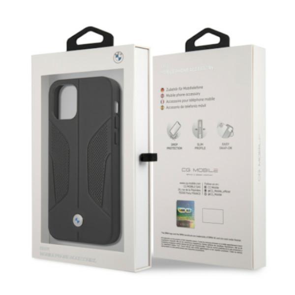 Etui do iPhone 12 Pro Max BMW Skórzane Czarne