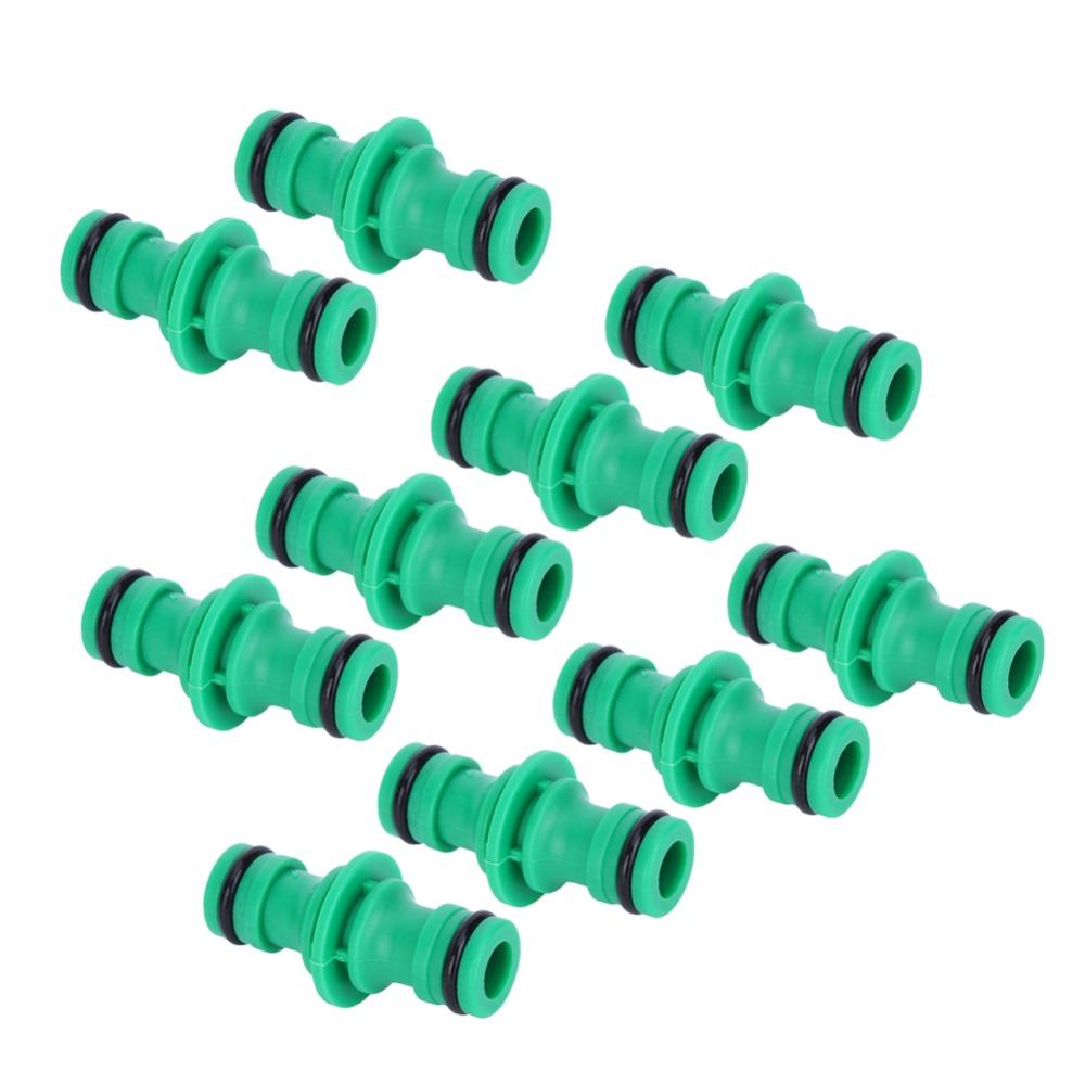 10 PCS PP Pipe Connector Green Quick Connectors Durable Hose Repair Kit Garden Irrigation