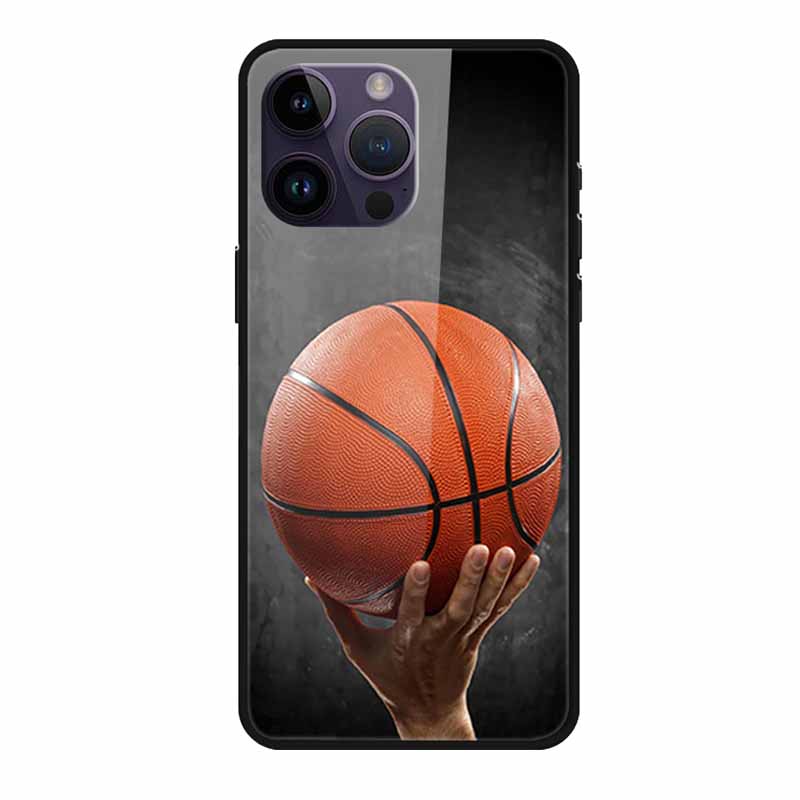 Закаленное Стекло Чехол Для iphone 15 Pro Max Чехол Жесткое Стекло Задняя Крышка Мягкий ТПУ Бампер Для iphone 16 Pro Max Чехол для Телефона 16Pro Max