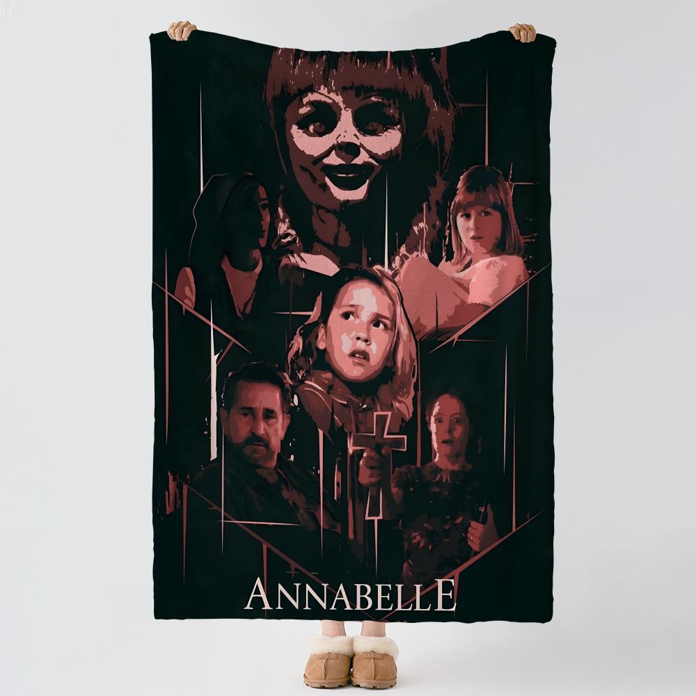 Фильм A-Annabelle-E Плед из толстого и уютного фланелевого материала, для использования в различных ситуациях, в помещении и на улице, для ежедневного сна