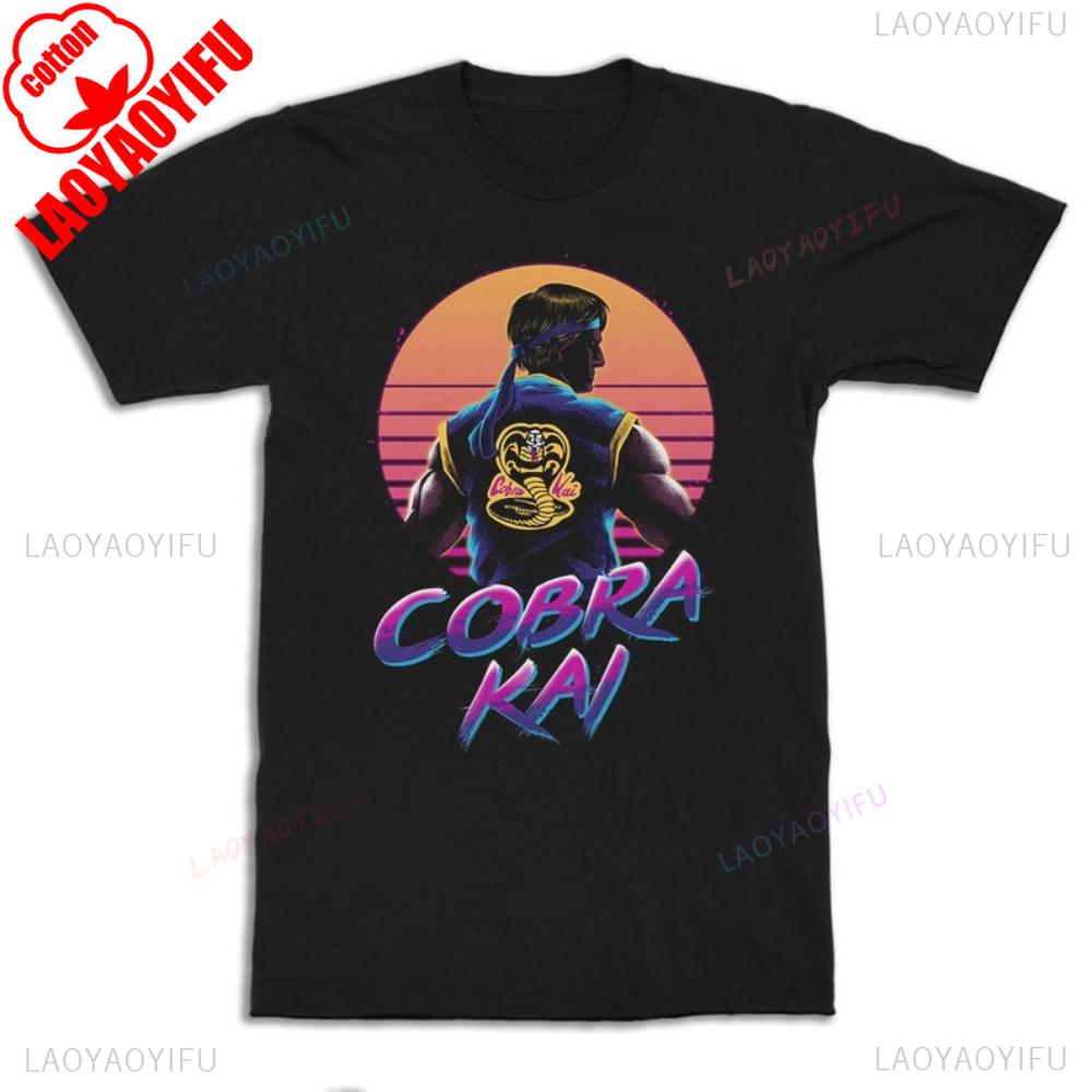 Футболка Cobra Kai с изображением Джонни Лоуренса, футболка из фильма «Карате-кид», мужские и женские размеры. (бф-177)