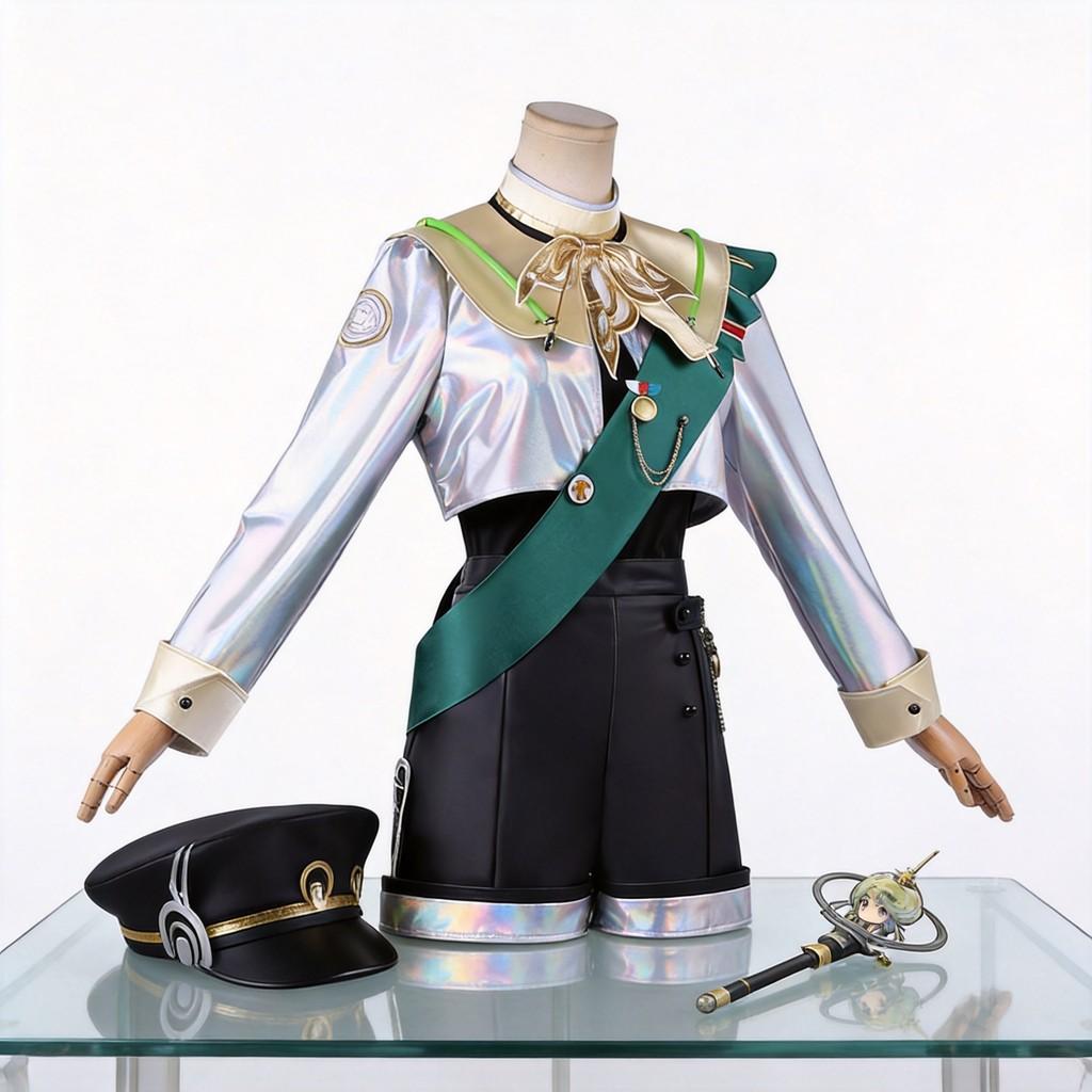 Reverse 1999 Silverwing Eagle Cosplay Attire With Accessories For Manga Fan Events