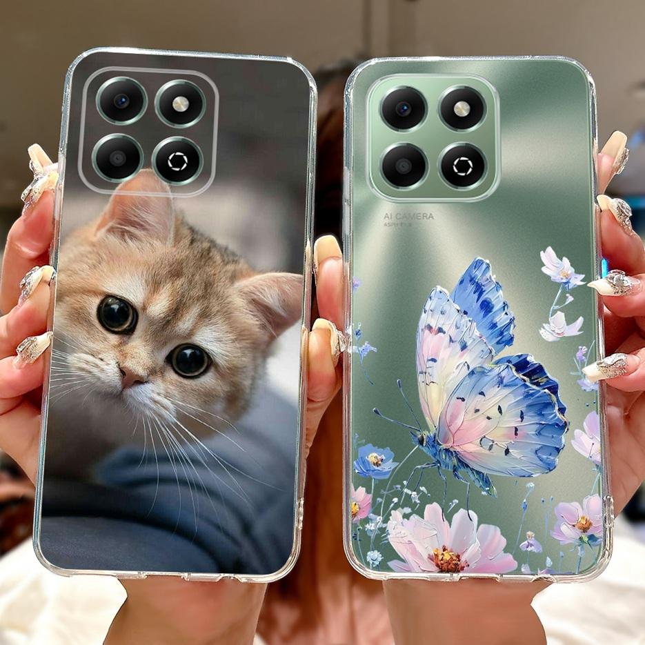 Чехол для Honor X6b JDY-LX1 JDY-LX2 Милый Чехол с Рисунком Счастливой Карпа Кои Мягкий Тонкий Чехол для Телефона Для Honor X6a X 6b HonorX6a HonorX6b Fundas
