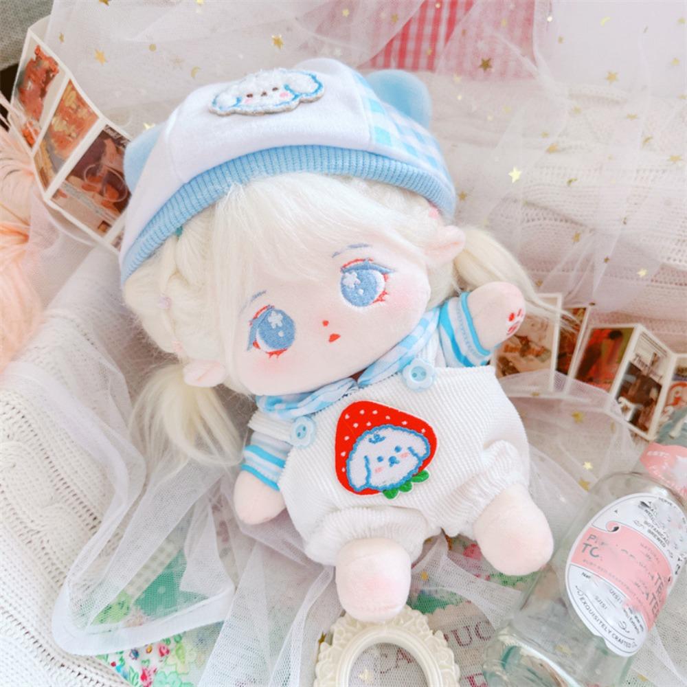 Dress Up Cotton Doll Suit Bear Hat Plush Dolls Clothes Cotton Doll Clothes Set Doll Accessories