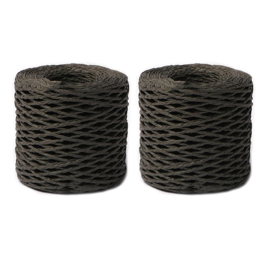 Raffia Straw Yarn DIY Knitting Material for Women Girls Cotton Raffia Yarn Crochet Summer Sun Hat Yarn Seabeach Bag Yarn