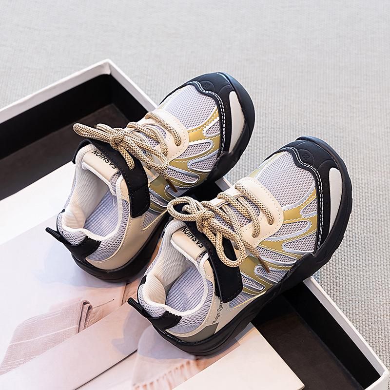 Children's Versatile Outdoor Hiking Shoes, New Autumn Model for Girls, Breathable Mesh Forrest Gump Shoes, Korean Style Sneakers