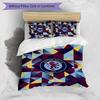 Aston Villa Football Printed 3 Pieces Bedding Set, Comfortable Skin Friendly Bedroom Duvet Cover Set