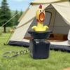 1 шт. Игрушка-антистресс Fidget Забавная кричащая курица Звук Свет Брелок Милый подвеска на сумку Новинка Настольное украшение