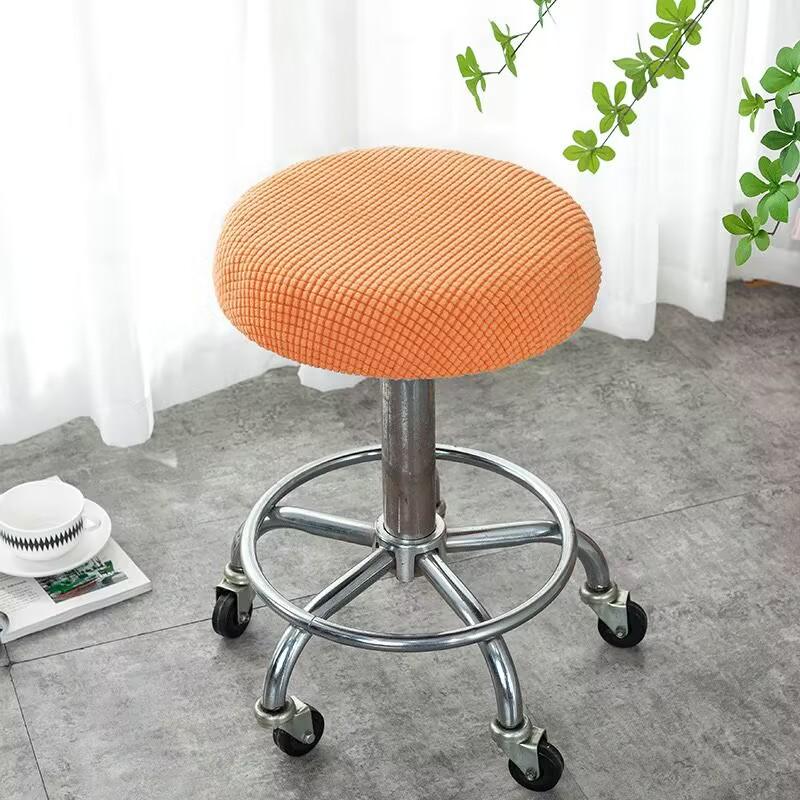 Round Stool Chair Cover Household Dust Cover Swivel Chair Stool Seat Cover Protective Cover