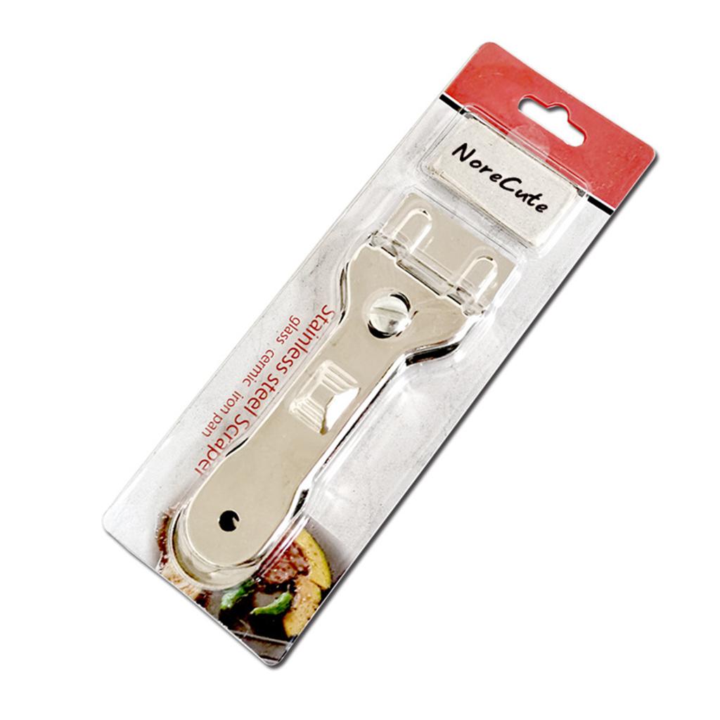 Скребок для варочной панели из стекла и керамики, чистящее средство для духовки и плиты с 10 сменными лезвиями для удаления ва