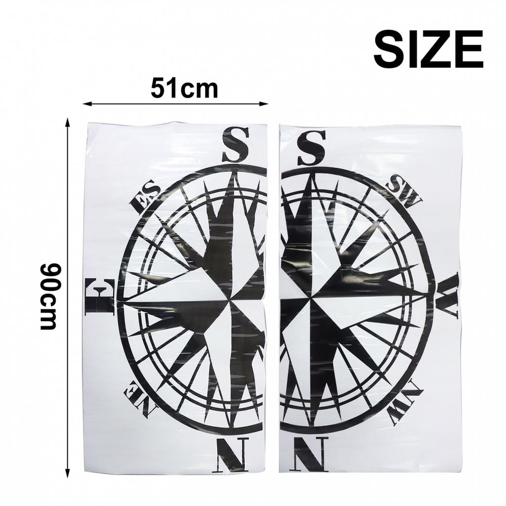 2X Наклейки для автодома, графические наклейки, наклейки для кемпера, фургона, каравана, черного цвета, универсальные