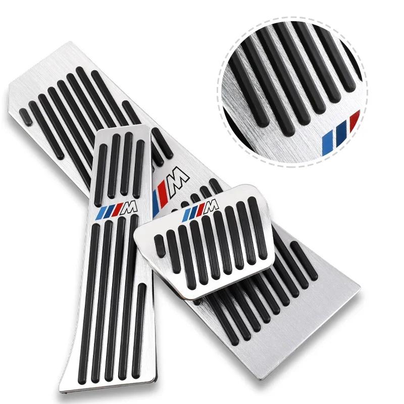 Car Sticker 2025 Hot 2Pcs Car Logo Door Pedal Cover Alloy Door Pedal Cap Accessories For BMW E46 E90 E60 F30 F10 E39 E36 F20 E87