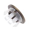 Copper Sink Basin Faucet Round Overflow Cover Bathroom Hole Cap Insert Chrome Ring