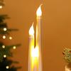 Christmas LED Candle Lamp Battery Powered Flameless Fake Taper Candle Decoration Flickering Long Electric Simulation Candle Light