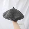 Women's Cross-Border Wool Beret: Autumn/Winter Korean-Style, British Retro Octagonal Painter Hat for Large Head Circumference