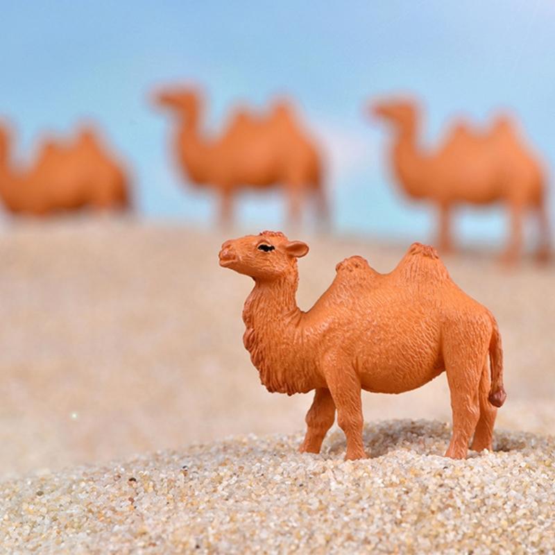 Camels Desert Ornament Model Figurine Glass Decorations Mini Craft Garden Fairys Decorations DIY Access