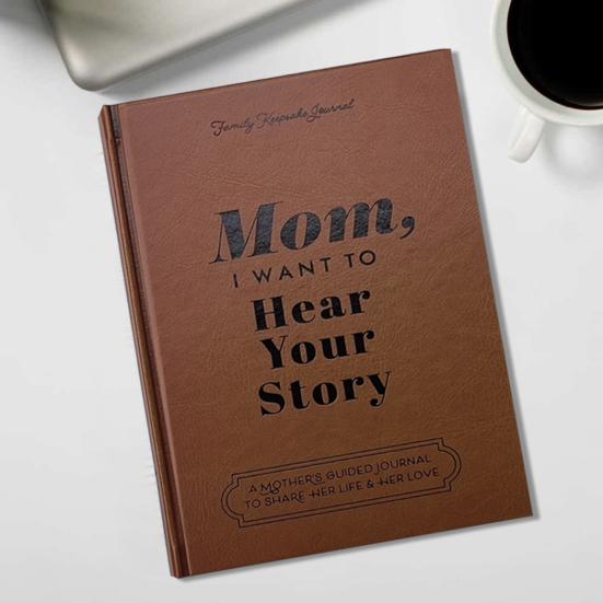 Мама Поделись своей историей Дневник Искусственная кожа Твердый переплет Блокнот Воспоминания о жизни