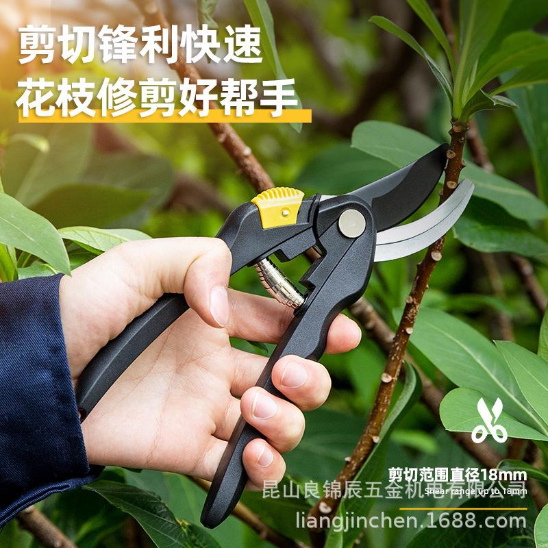Садовые ножницы Deli Tools из легированной стали, экономящие силы: Обрезка садовых, древесных и цветочных ветвей - Модель D580201