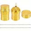 2 Sets Portable Metal Alcohol Burner Lamp Aluminum Alloy Alcohol Stove with Cotton Cord for Household Outdoor Camping Picnic Tea Coffee Making Science