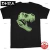 Funny Glow In The Dark Zombie Tshirt Horror Costume Skeleton Skull Trex Zombie Tee Unisex Clothing Oversized Cotton T Shirt Gift