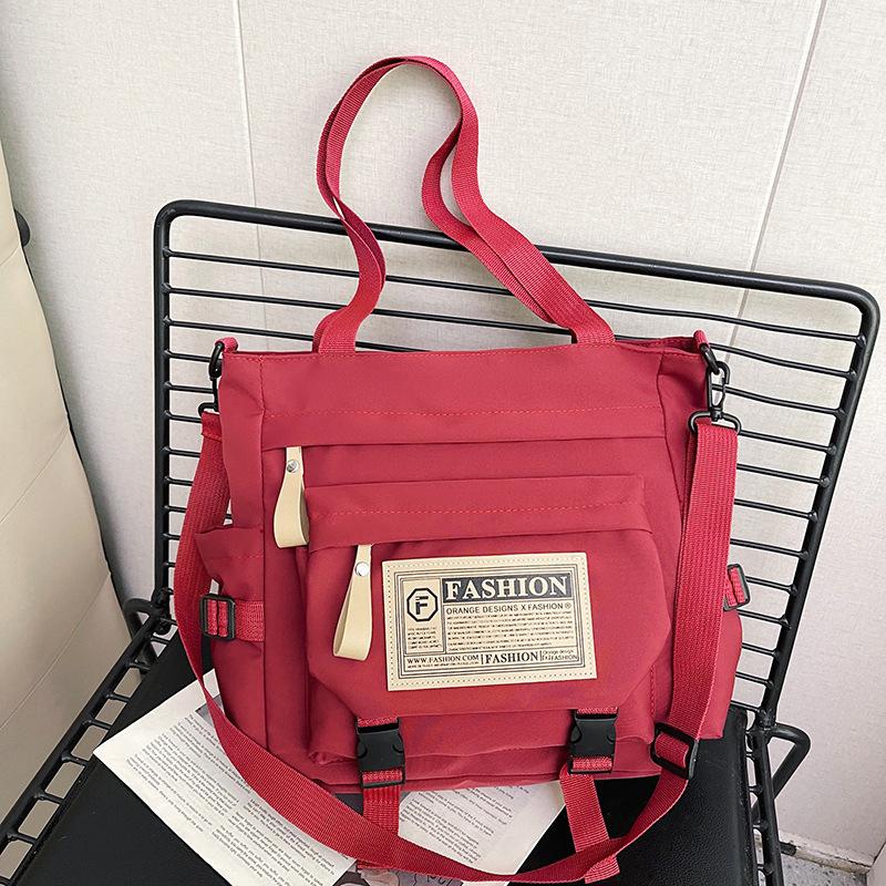 Сумка-тоут в стиле ретро с японским инструментом, студенты колледжей ездят на занятия, носят с собой большую переносную сумку для репетиторства, сумка-мессенджер